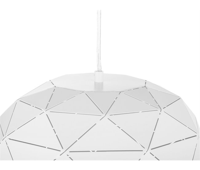 Beliani Candeeiro de tecto REWA Branco