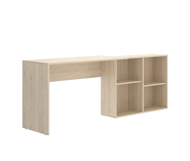 Mesa com efeito de madeira Castanho