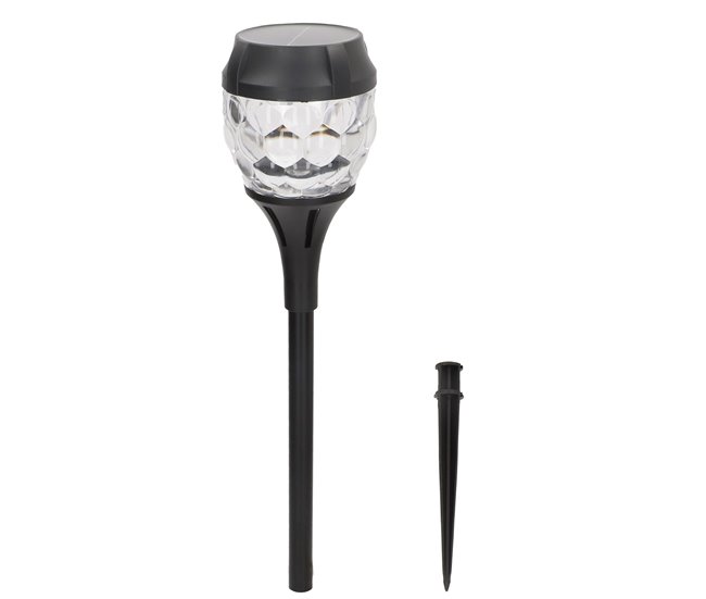 Aktive Conjunto de 12 balizas solares LED de 5 a 10 lúmens Preto