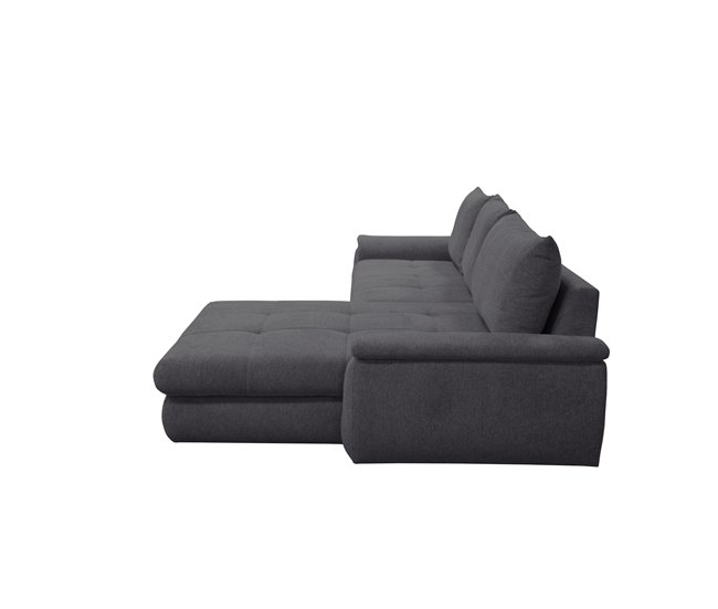 Chaise longue com cama FOCUS Cinza Escuro