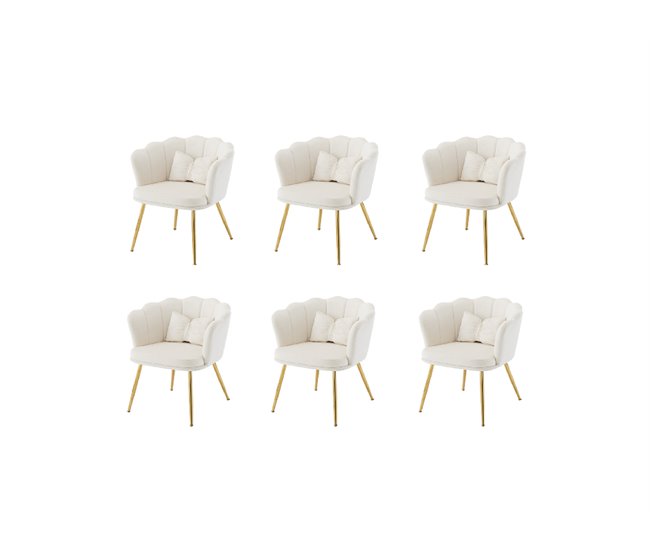 Conjunto de 6 candeirâoes de veludo