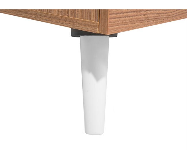 Beliani Mesa de TV ALLOA 180 Branco