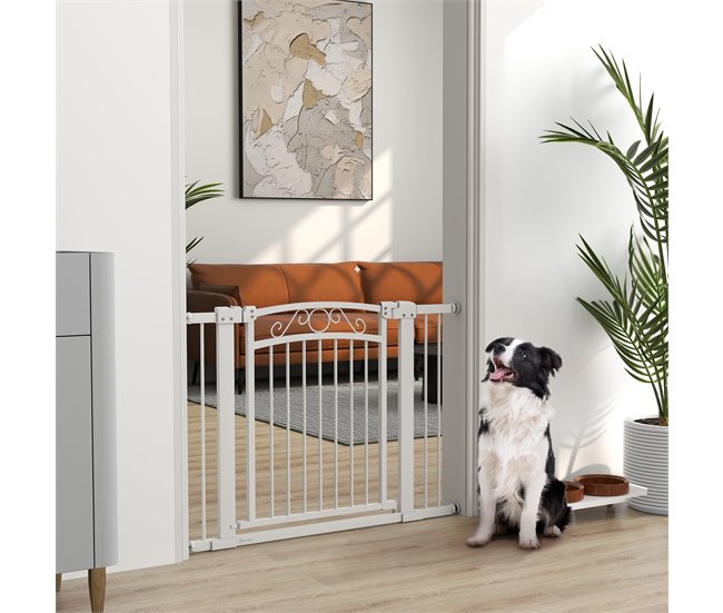 Barrera de Segurança para Cães Acero e PA PawHut Branco