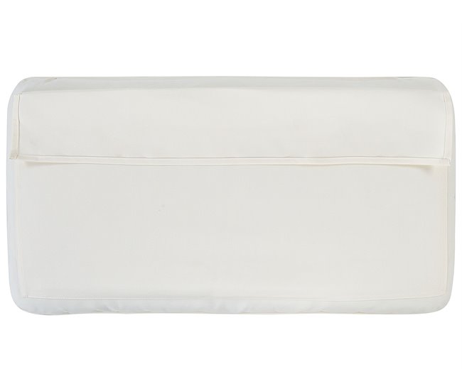 Beliani Conjunto lounge Madeira de acácia Creme