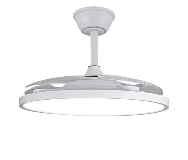Ventilador de teto com painel led slim motor dc ultrassilencioso