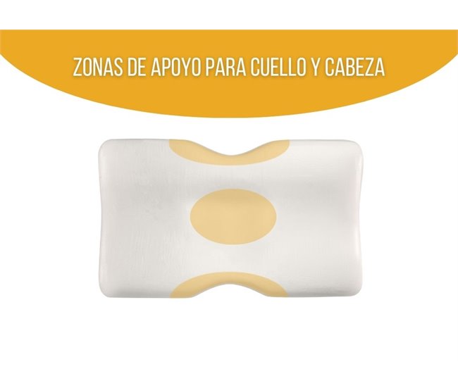 Almofada Ergonômica Cervical DUO com Fronha de Bambu Branco