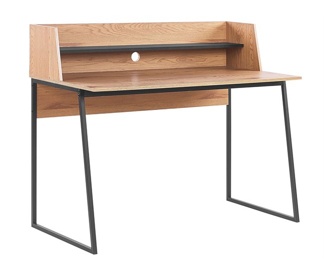 Beliani Secretária HARISON 120x59 Castanho