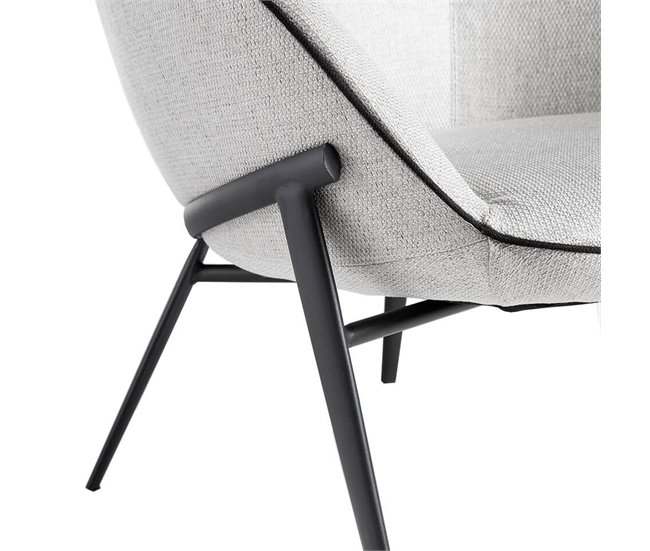 ANGEL CERDA Poltrona em tecido cinzento Cinza