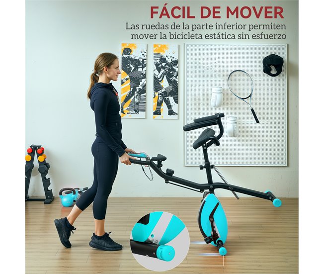 Bicicleta Estática Aço, ABS SPORTNOW Verde