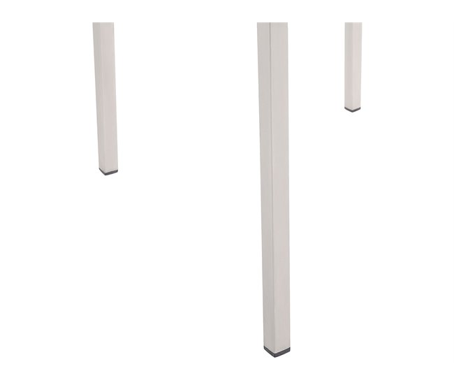 Beliani Conjunto de refeição MALETTO/GROSSETO Branco/cinza