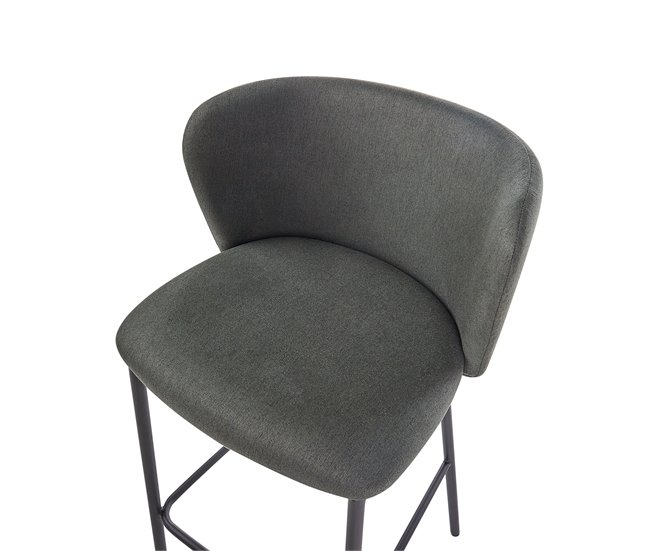 Beliani Silla de bar MINA Verde Escuro