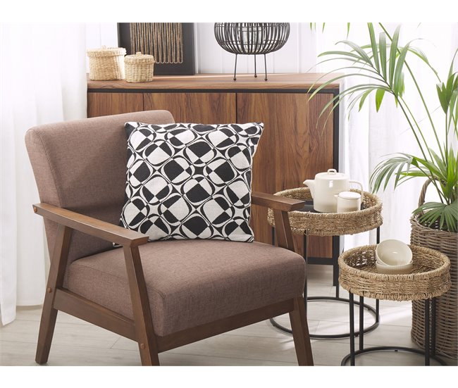 Beliani Almofada decorativa KOTURE Preto