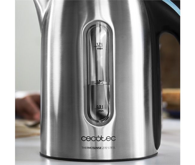 Chaleira de aço ThermoSense 270 Cecotec Prata