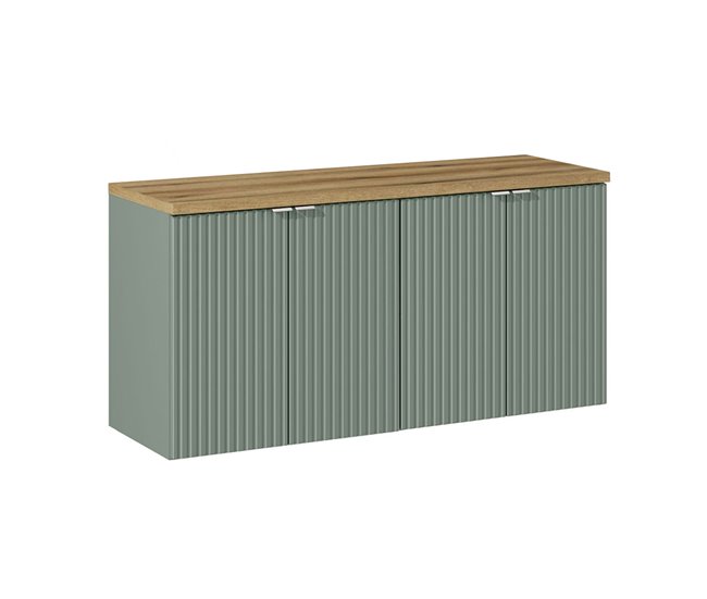 Móvel de lavatório Móvel de lavatório de 4 portas Verde Jade Verde