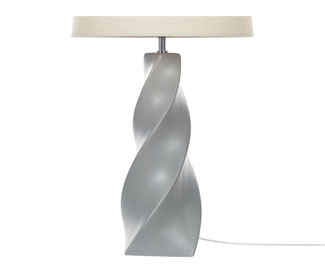 Beliani Lámpara de mesa BELAYA Bege