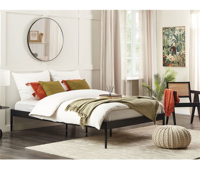 Beliani Cama Acero VAURS 167x206 Branco
