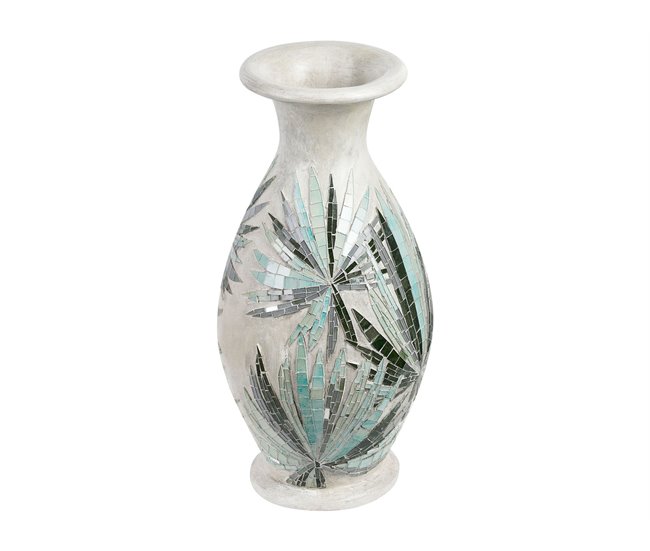 Beliani Jarrón decorativo RAWAS Creme