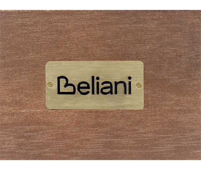 Beliani Cadeira lounge/relax BRESCIA Madeira Clara