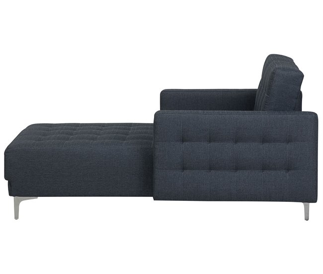 Beliani Chaise longue Poliéster ABERDEEN Castanho