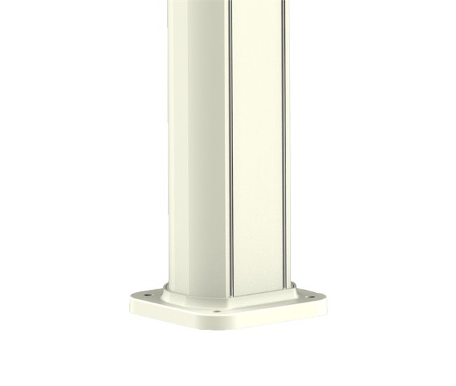Chuveiro solar de alumínio ecológico EMI Sined com chuveiro solar suspenso e lavador de pés de 25 litros, Branco Branco