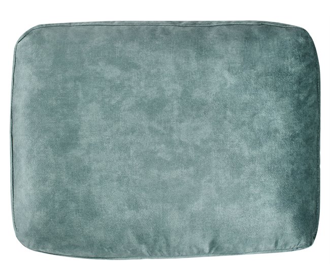 Beliani Sofá de esquina Veludo OSLO Azul/ Verde