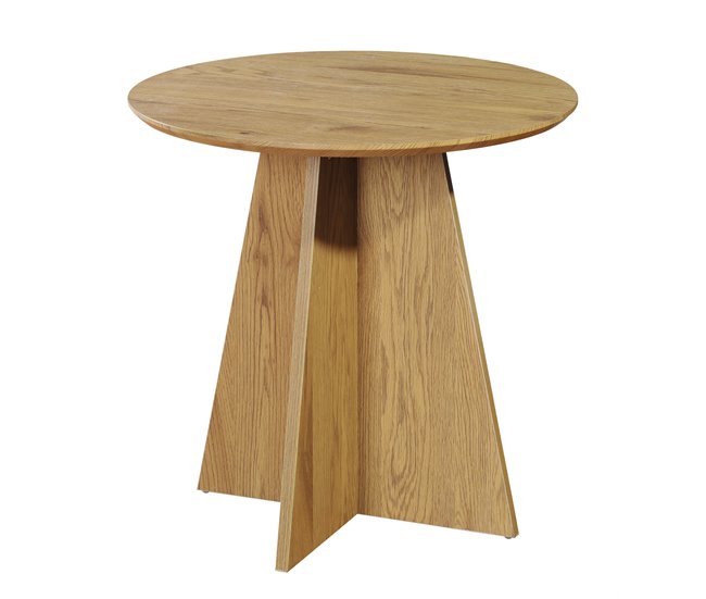 Mesa de centro fixa redonda LINA Carvalho