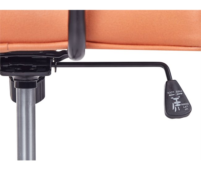 Beliani Silla de oficina PAWNEE Laranja