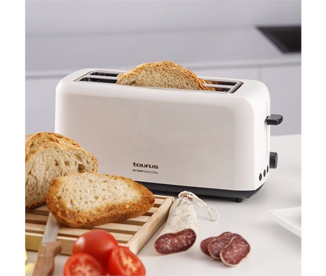Torradeira TAURUS MYTOAST DUPLO COOL Branco/ Azul
