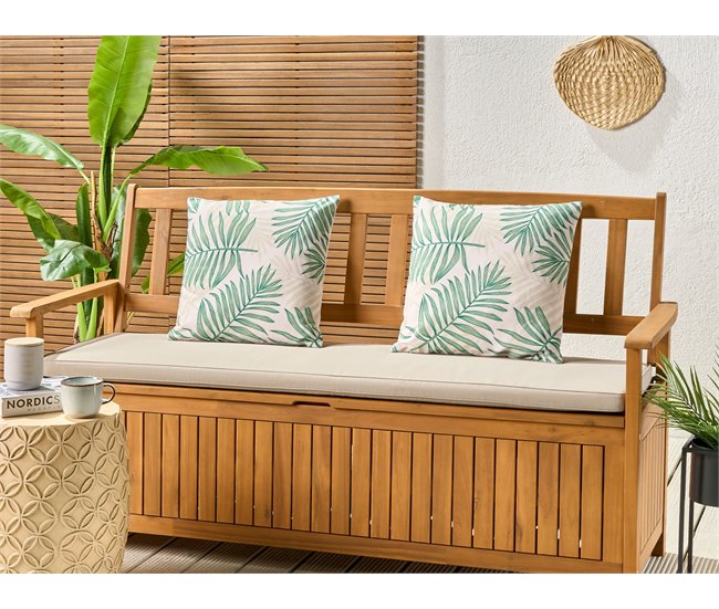 Beliani Almofada de jardim POGGIO 45x45 Bege