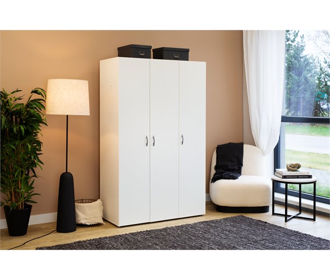 Roupeiro SERIE LEADER portas batentes branco Branco