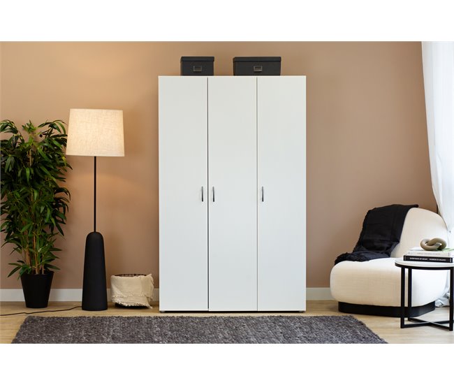 Roupeiro SERIE LEADER portas batentes branco Branco