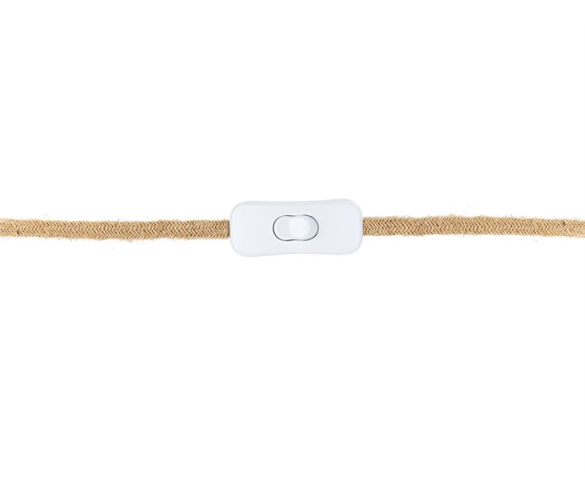 Beliani Candeeiro de cabeceira JUBONES Natural/ Branco