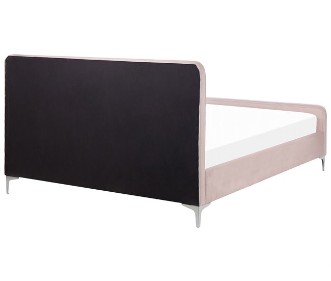 Beliani Cama Veludo LUNAN 166x215 Bege