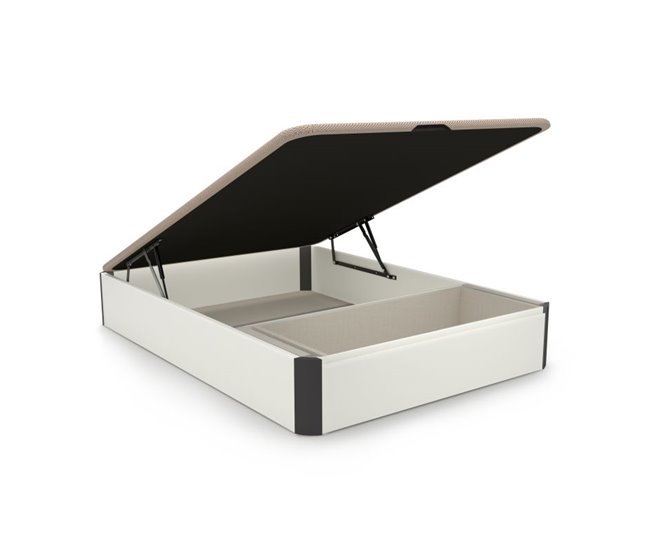 Sommier rebatível Luxo Max 3D 135x190 Branco/cinza