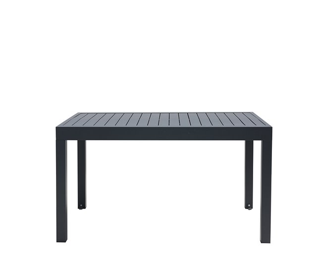 Mesa extensível de alumínio para jardim Lipari 90x134 Madeira