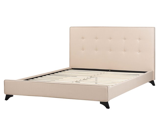 Beliani Cama Poliéster AMBASSADOR 172x216 Bege