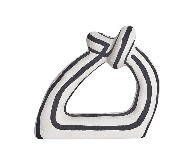 Beliani Acessório decorativo ZANDER Branco/ Preto