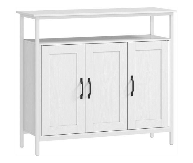 Aparador Melamina de Madeira e MDF HOMCOM Branco