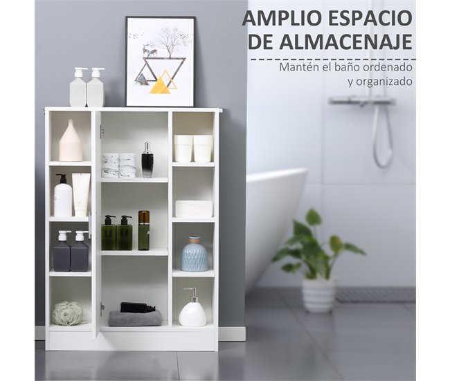 Armário Casa de Banho Melamina de Madeira kleankin 71 Branco