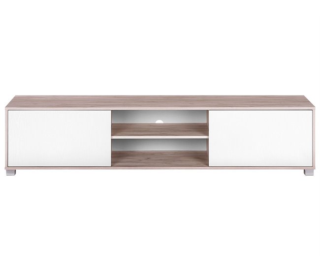 Beliani Mesa de TV LINCOLN Castanho