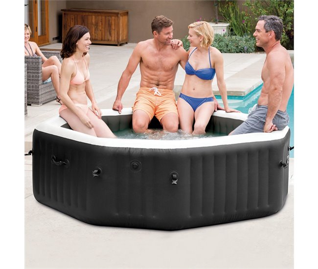 Spa insuflável octogonal INTEX 795 litros com bolhas e jactos 795 litros Multicor