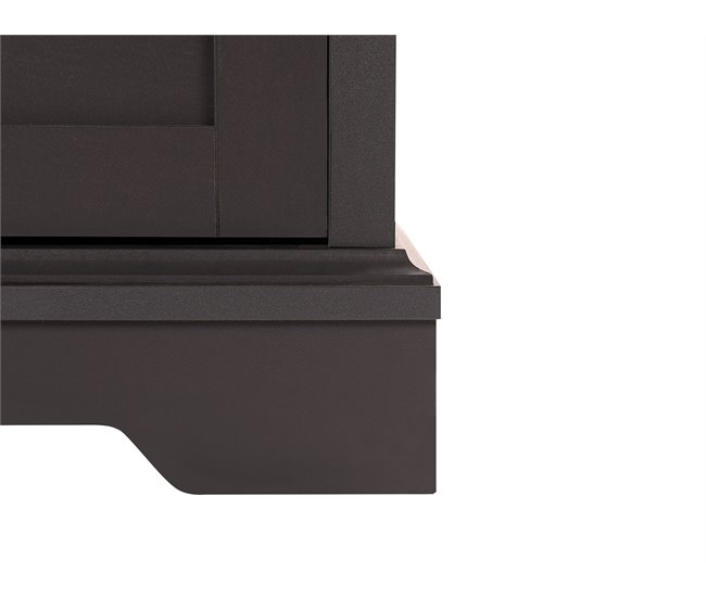Beliani Mesa de TV GARET 120 Cinza Escuro