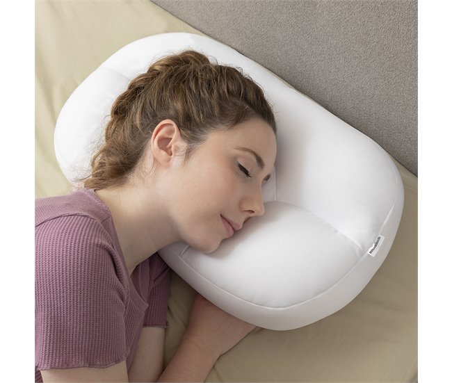 Almofada Nuvem 3D Antirrugas Branco