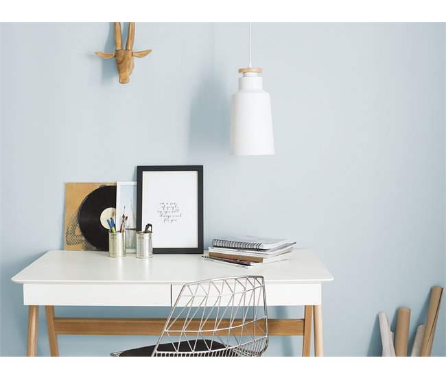 Beliani Candeeiro de tecto NEVA Branco