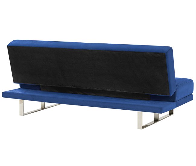 Beliani Sofá-cama Veludo YORK Areia