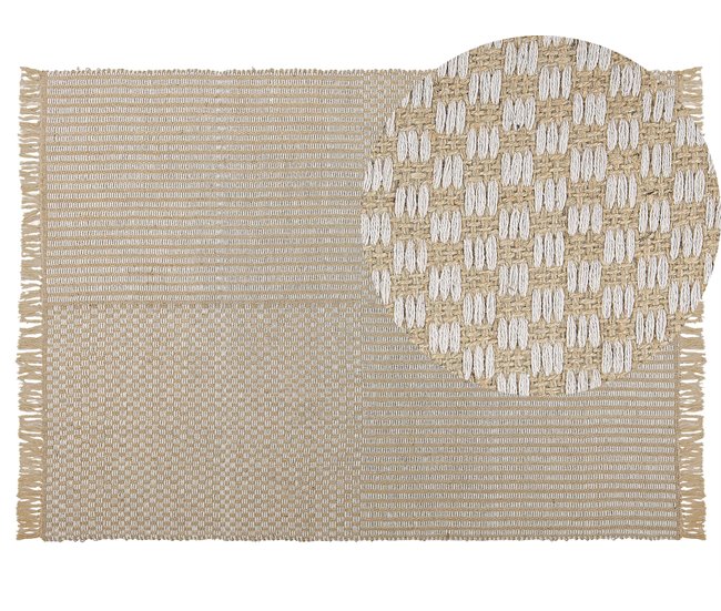 Beliani Pelos curtos ADABAG 140x200 Bege