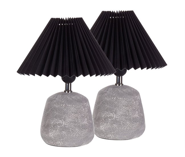 Beliani Candeeiro de mesa ZEYI Branco