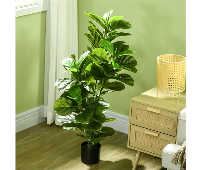 Planta Artificial PEVA e Metal HOMCOM, casa - decoração Verde