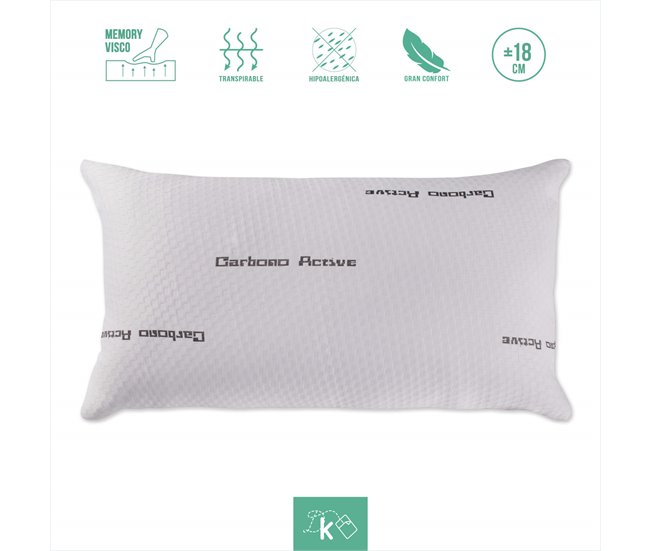 Cobertura viscoelástica de carbono ativo Cobertura de carbono ativo 80x34 Branco Veta