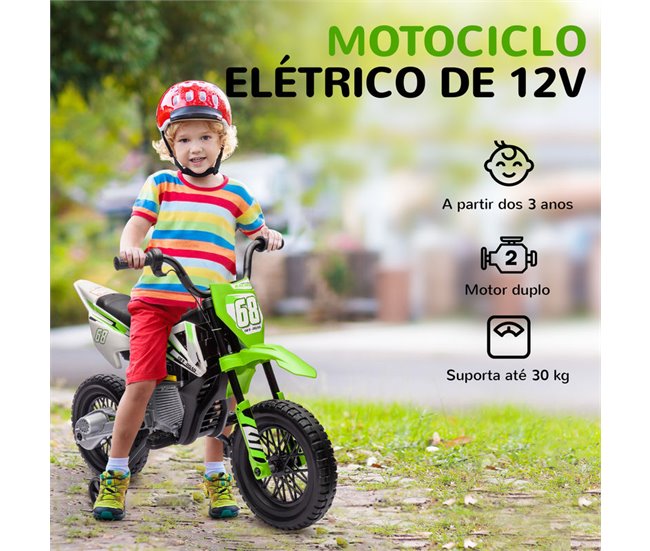 Mota Elétrica para Crianças PP e Metal AIYAPLAY Verde